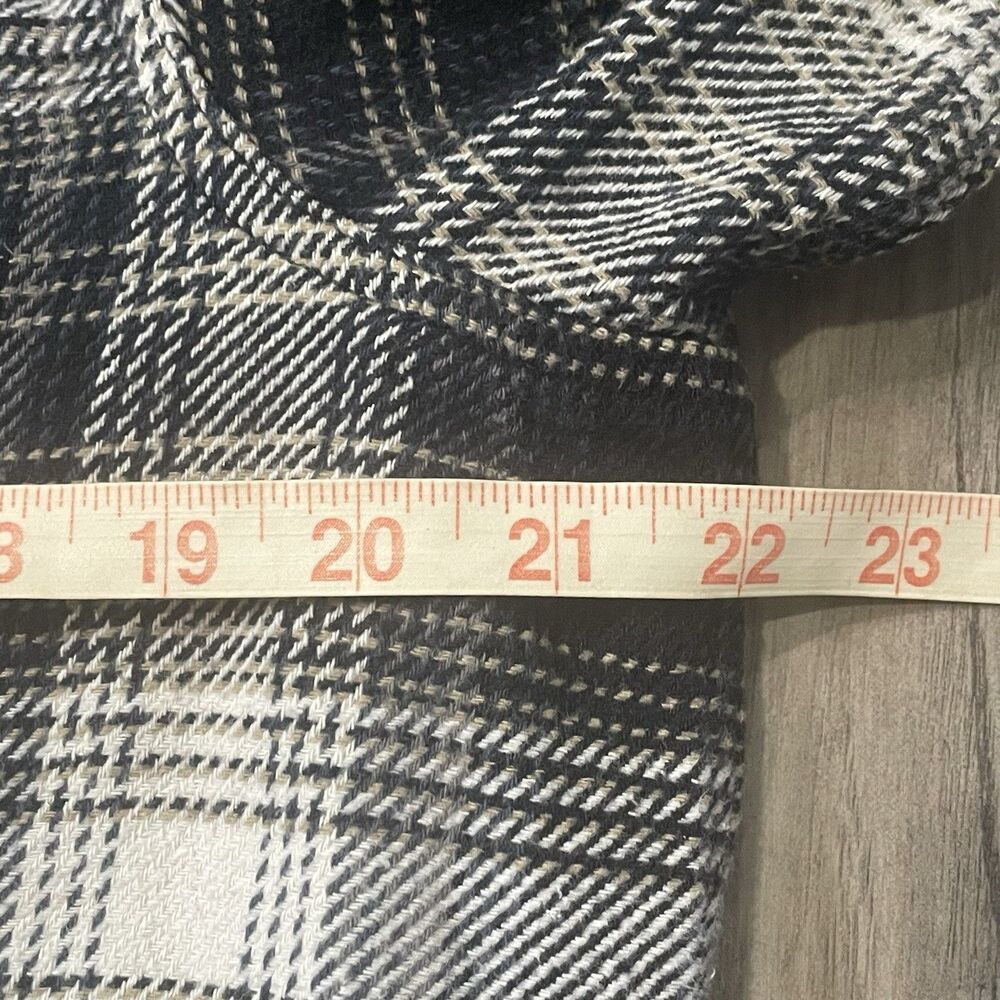 Orvis Flannel Button Up Heavyweight Shirt Men's L Gray Plaid Outdoor Long Sleeve - Picture 11 of 11